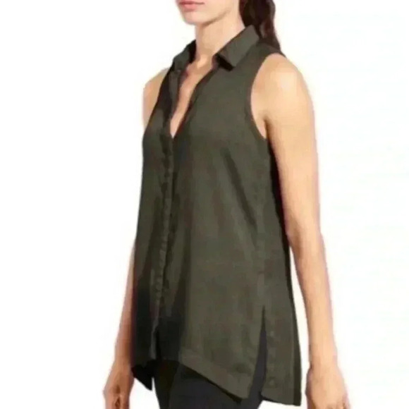 Athleta Tencel button down tank - Picture 2 of 9